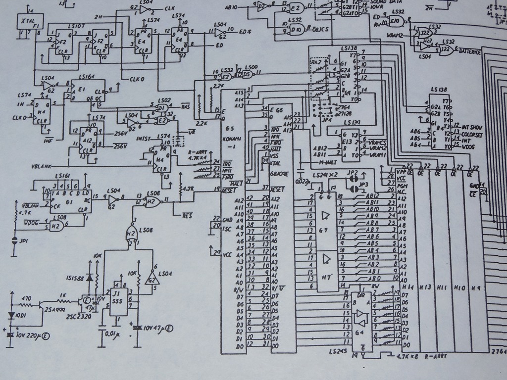 Konami Super Basketball schematic