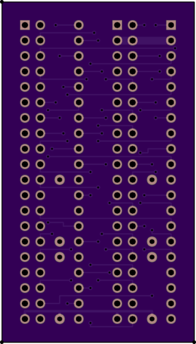 8080 CPU dedicated probe head, PCB check side 1