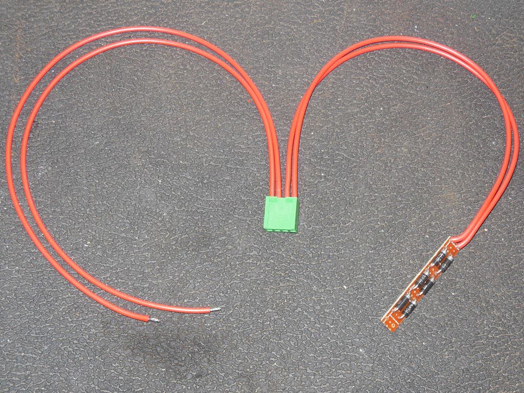 13VAC adaptor, front & cabled