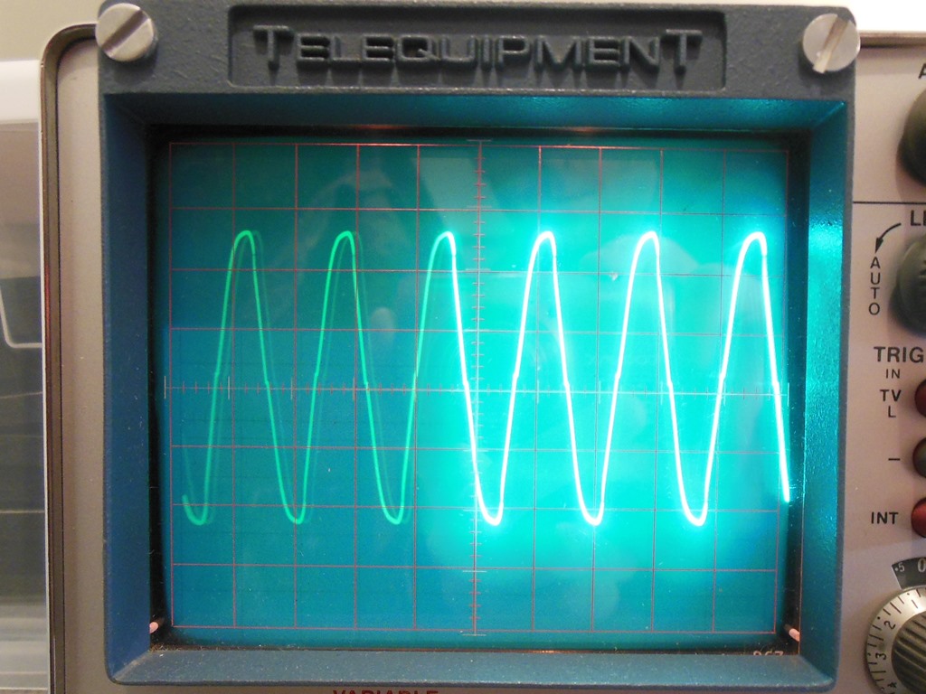 143VAC to 130VAC waveform