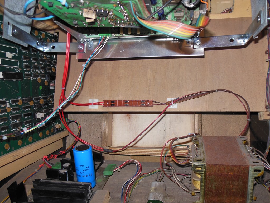 13VAC adaptor mounted in Astro Wars