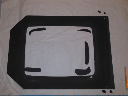 Cleaned and patches cut