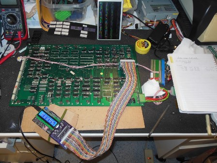 Zaccaria Astro Wars PCB with ICT