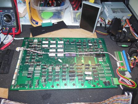 Zaccaria Astro Wars PCB with graphics issues