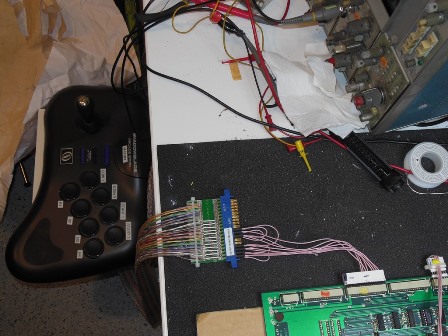 Matrix control panel in use