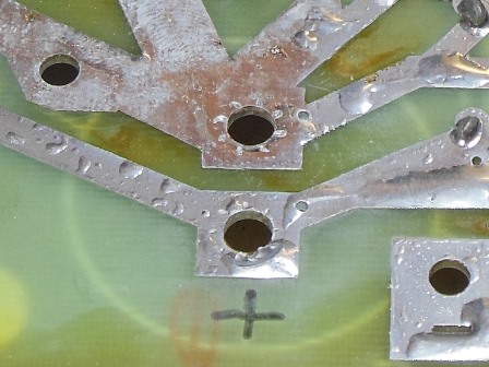 Capacitor holes