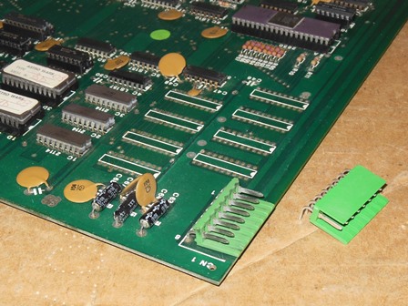 Game PCB power connector replacement