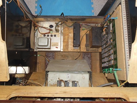 Inside, overhead view