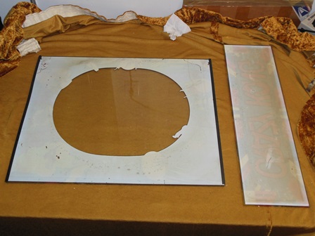 Zaccaria Crazy Kong monitor glass & marque, back