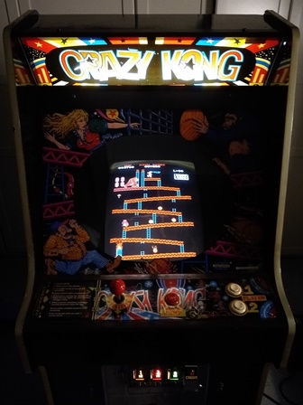 Zaccaria Crazy Kong upright, centre, dark