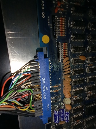 Crazy Kong game PCB connector