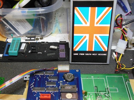 Dambusters game PCB, running