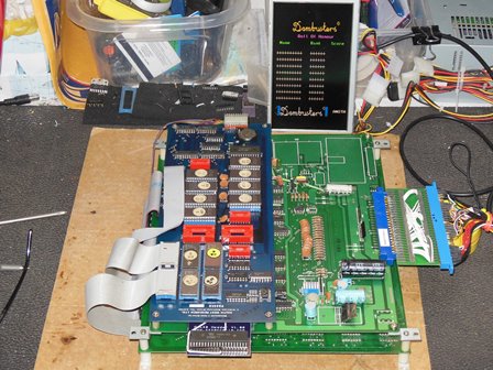 Dambusters game PCB, fixed