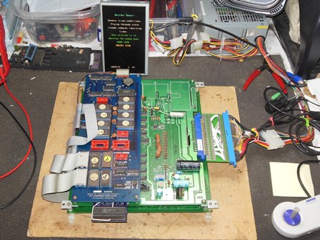 SWR Dambusters game PCB on the bench