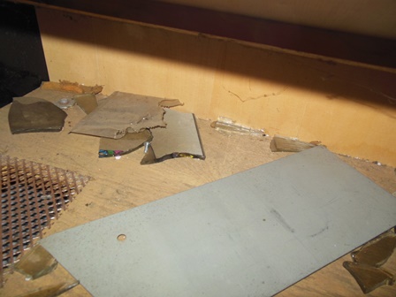 Zaccaria Fitter base debris, left