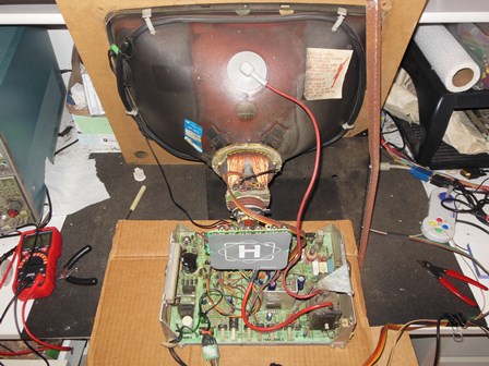 Hantarex MTC-900E/USA chassis on the bench