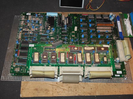 Money Money game PCB on the bench