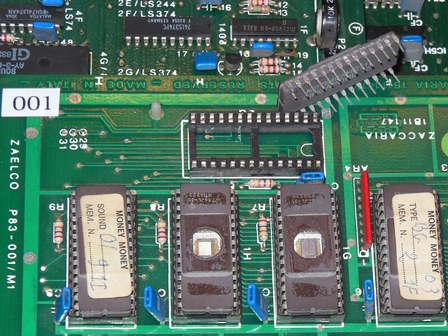 Bent sound EPROM pin