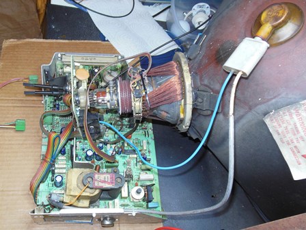 Hantarex MTC-900 chassis on the bench