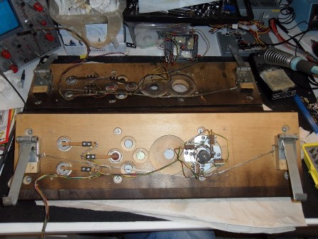 Mr. Do! control panel joystick & overlay transplant