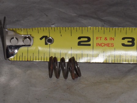 Chrome stick spring, horizontal size