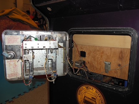 Zaccaria coin door, rear