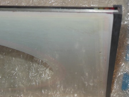 Monitor glass edging