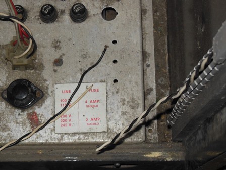 Marque light cable, cut