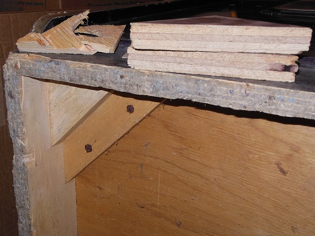 Foot block cleaned & prepped