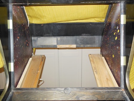 Monitor shelf cleaned