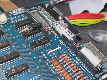 Game PCB upright conversion