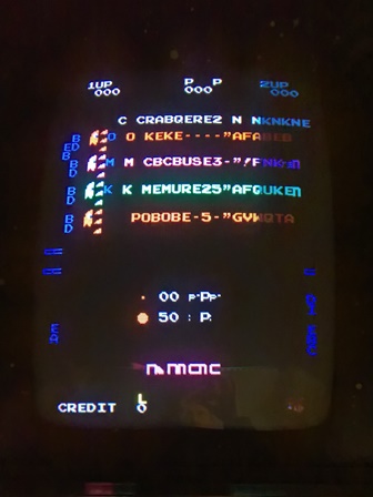 Puck Man game PCB fault
