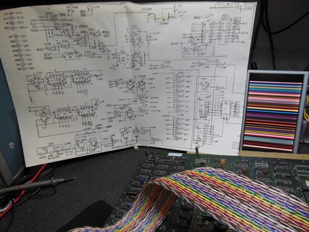 Scramble game PCB schematics