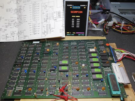 Scorpion game PCB fixed