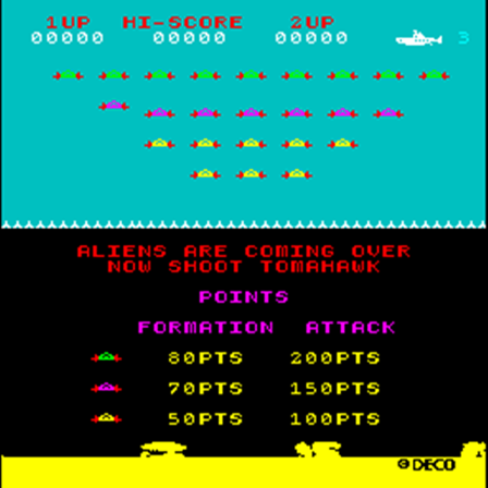 Data East Tomahawk 777 Rev 1 - Attract