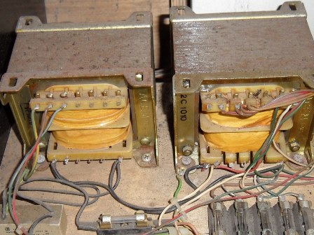 Zaccaria Sea Scare, 245V transformer taps