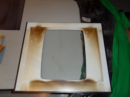 Nicotine stained bezel back