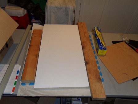 Repair parts applied & ready to set