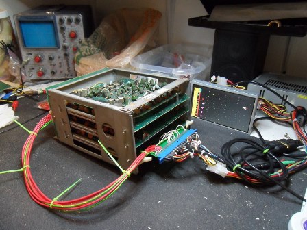 JAMMA adaptor, Astro Fighter on the bench