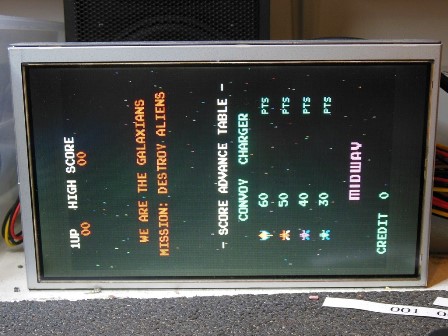 Midway Galaxian game screen