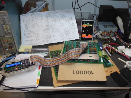 Super Cobra sound PCB with ICT