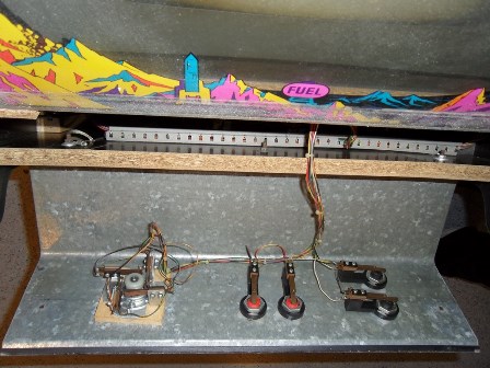 Back side of the control panel