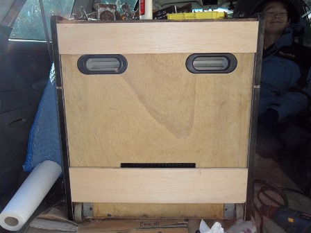 Panels cut and glued