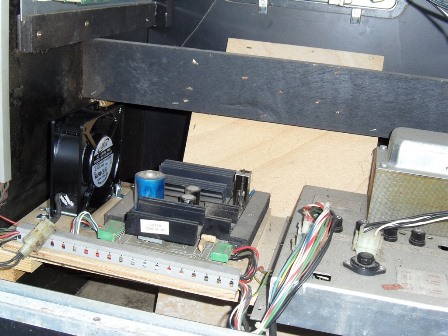 Replacement fan installed