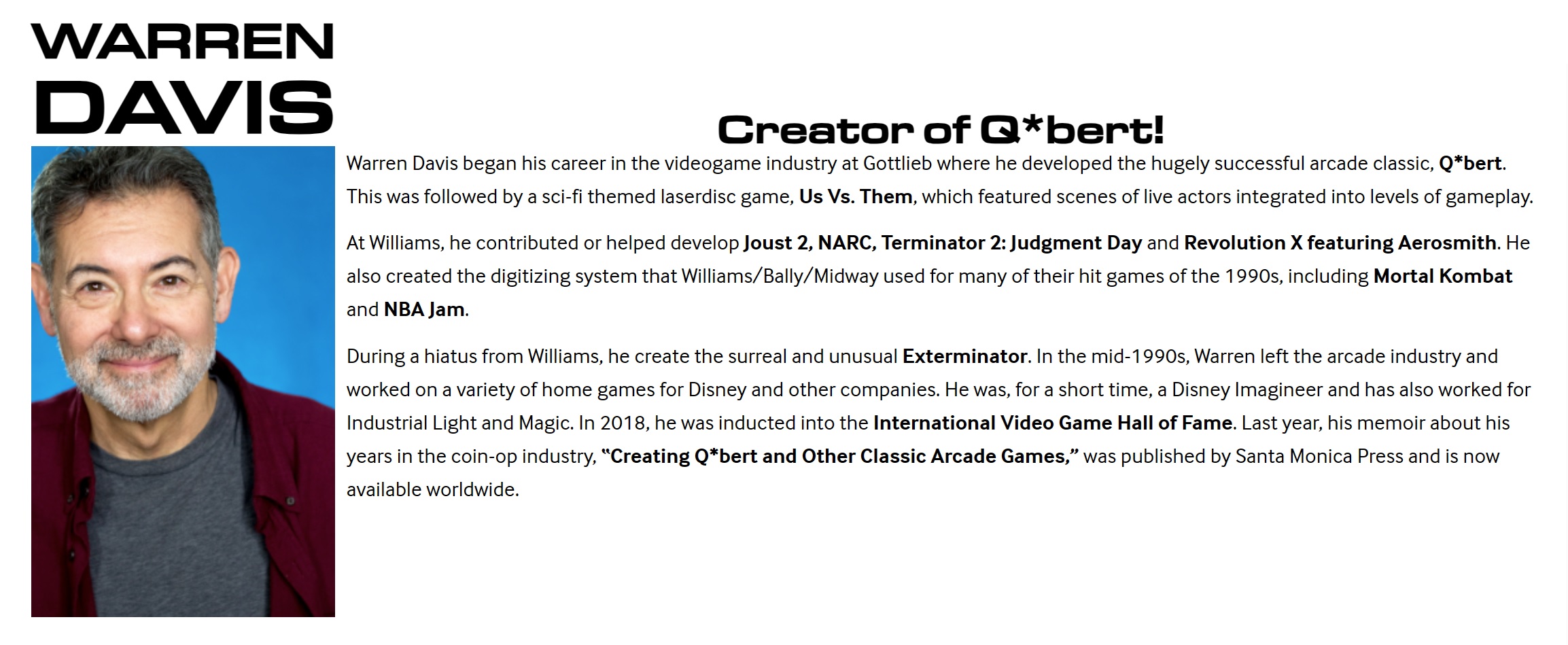 Warren Davis at NWPAS