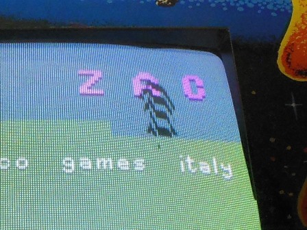 Picture artifact, closeup