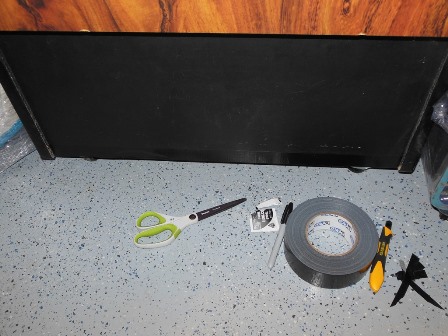 Chipped laminate covered