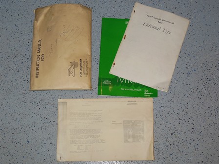 Zaccaria Universal Type B0 manual packet