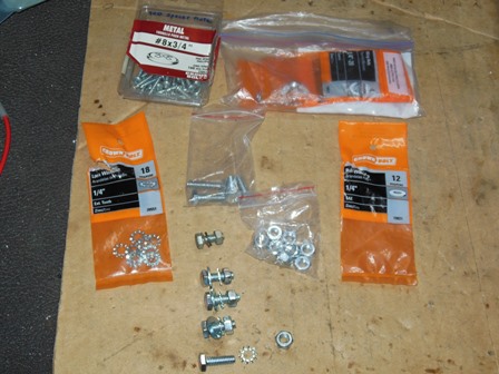 Monitor mounting hardware