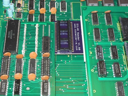 Bootleg Gyruss PCB, Z80 shift, top